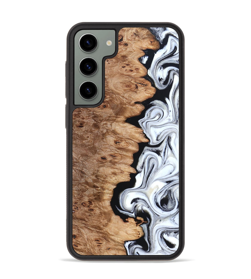 Galaxy S23 Plus Wood Phone Case - Kayli (Black & White, 832723)