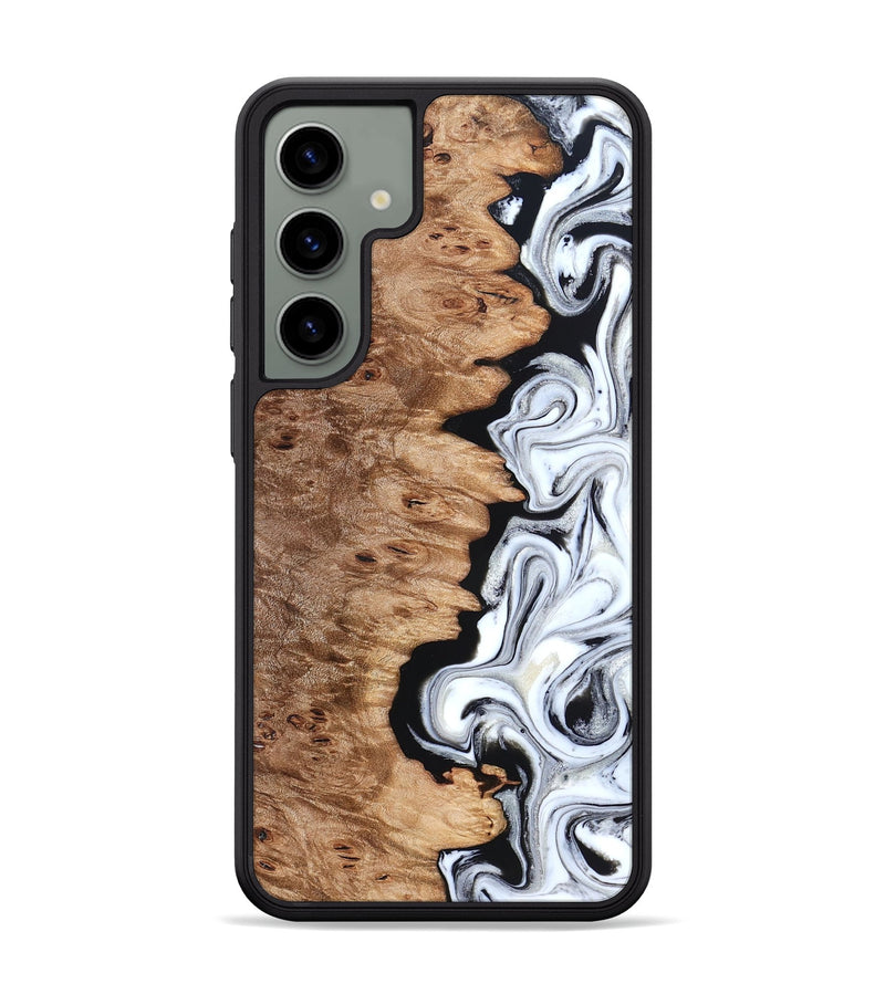 Galaxy S24 Plus Wood Phone Case - Kayli (Black & White, 832723)