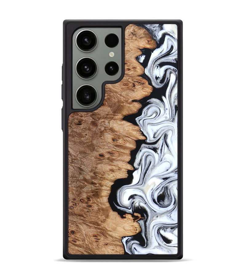Galaxy S24 Ultra Wood Phone Case - Kayli (Black & White, 832723)