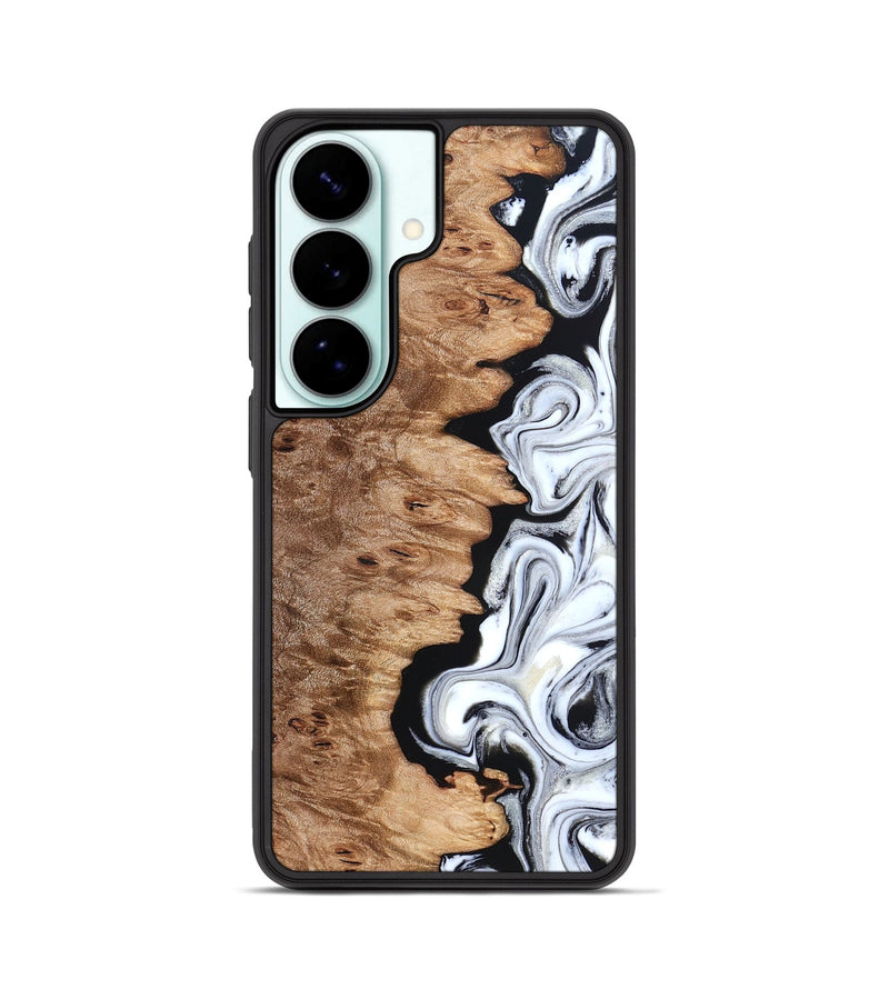 Galaxy S26 Wood Phone Case - Kayli (Black & White, 832723)