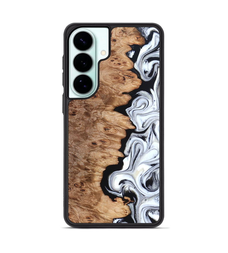 Galaxy S26 Plus Wood Phone Case - Kayli (Black & White, 832723)