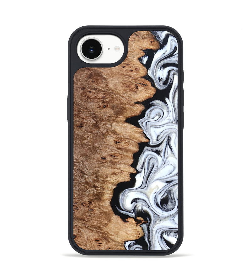 iPhone 17e Wood Phone Case - Kayli (Black & White, 832723)