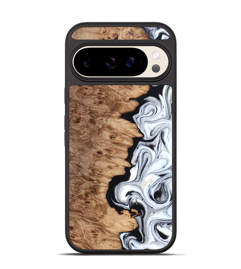 Pixel 10 Wood Phone Case - Kayli (Black & White, 832723)