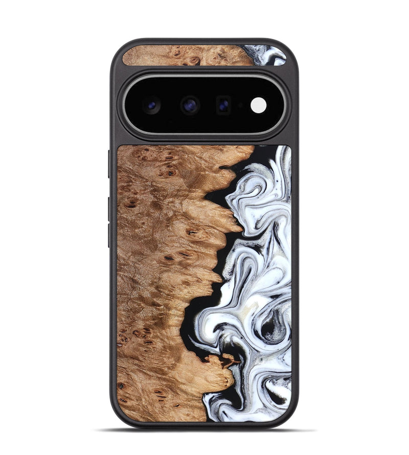 Pixel 11 Wood Phone Case - Kayli (Black & White, 832723)