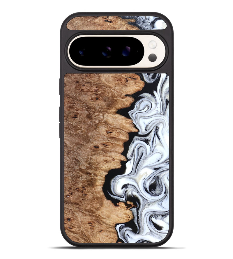 Pixel 9 Pro XL Wood Phone Case - Kayli (Black & White, 832723)