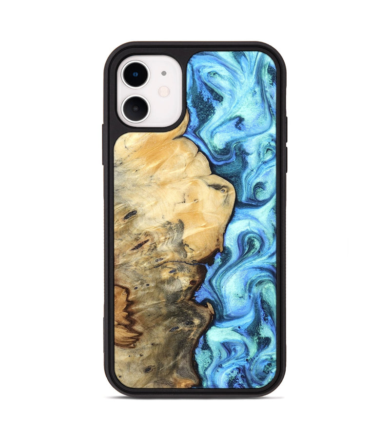 iPhone 11 Wood Phone Case - River (Blue, 832724)