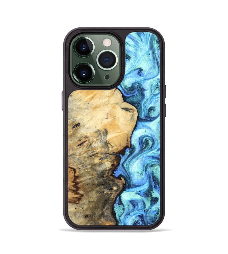 iPhone 13 Pro Wood Phone Case - River (Blue, 832724)