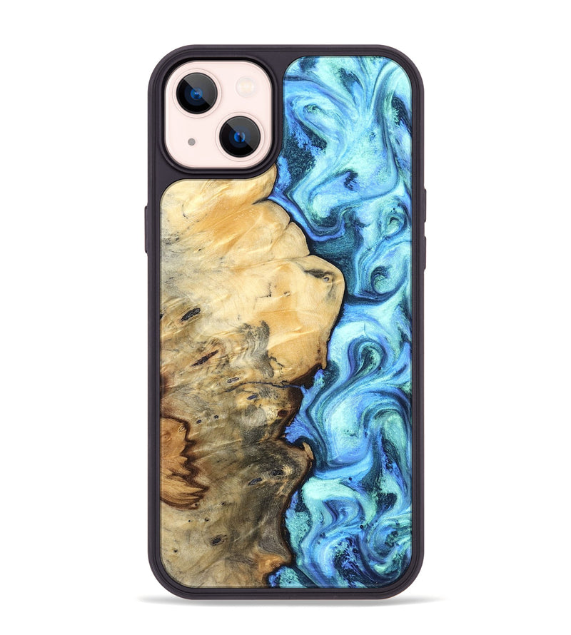 iPhone 14 Plus Wood Phone Case - River (Blue, 832724)