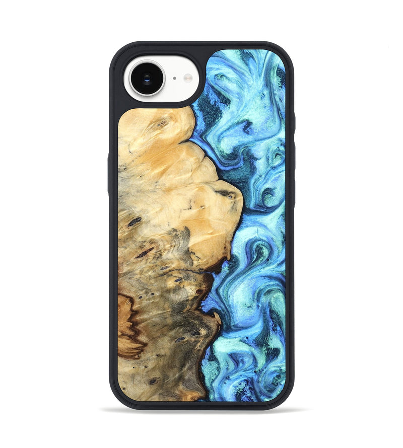 iPhone 16e Wood Phone Case - River (Blue, 832724)