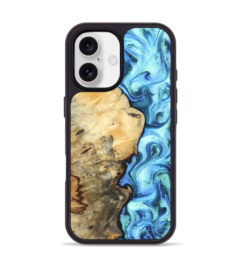 iPhone 17 Wood Phone Case - River (Blue, 832724)
