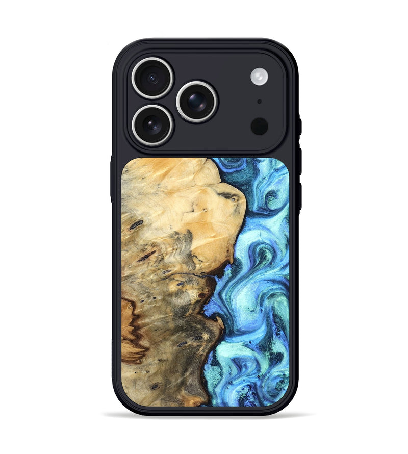 iPhone 17 Pro Wood Phone Case - River (Blue, 832724)