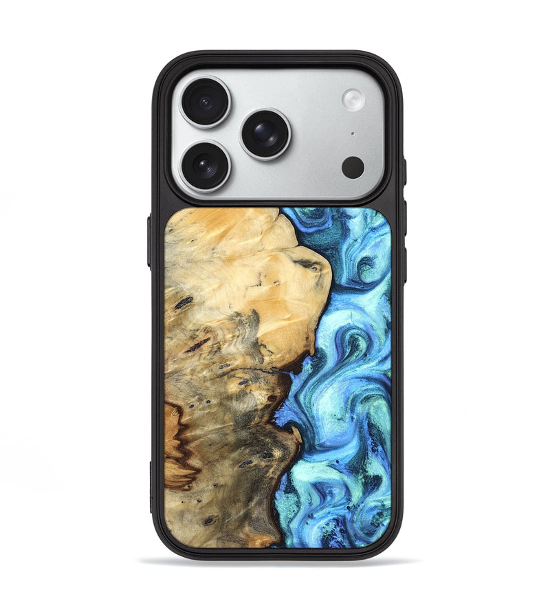 iPhone 18 Pro Wood Phone Case - River (Blue, 832724)
