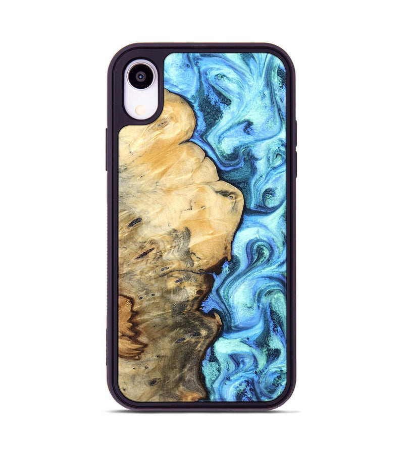 iPhone Xr Wood Phone Case - River (Blue, 832724)