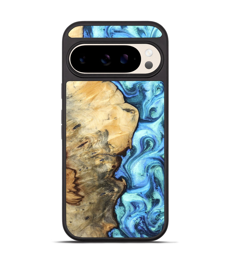 Pixel 10 Wood Phone Case - River (Blue, 832724)