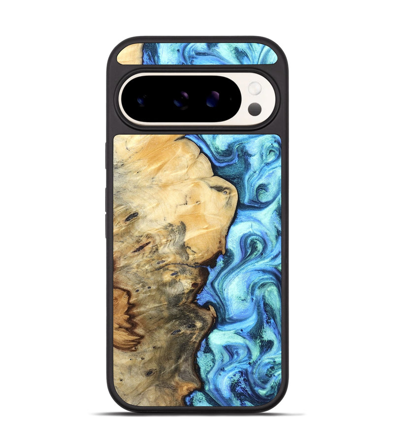 Pixel 9 Wood Phone Case - River (Blue, 832724)