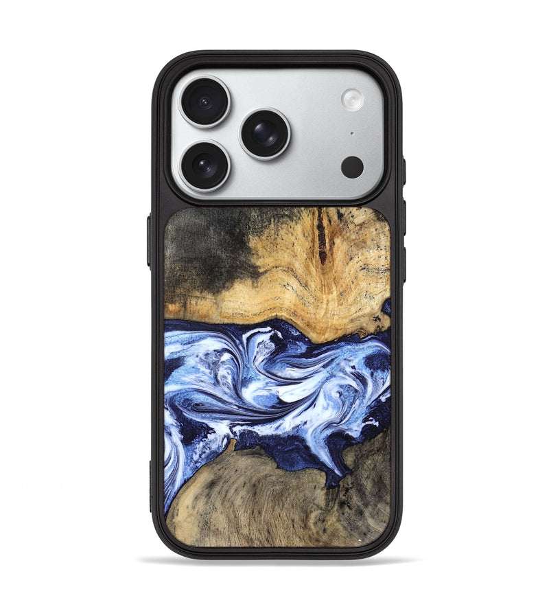 iPhone 18 Pro Wood Phone Case - Reggie (Blue, 832726)