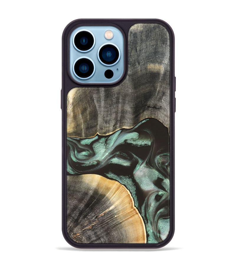 iPhone 14 Pro Max Wood Phone Case - Kelly (Green, 832727)