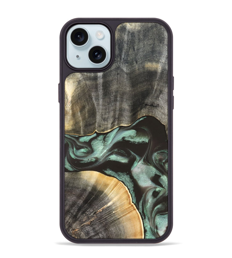 iPhone 15 Plus Wood Phone Case - Kelly (Green, 832727)
