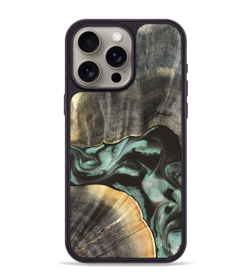 iPhone 15 Pro Max Wood Phone Case - Kelly (Green, 832727)
