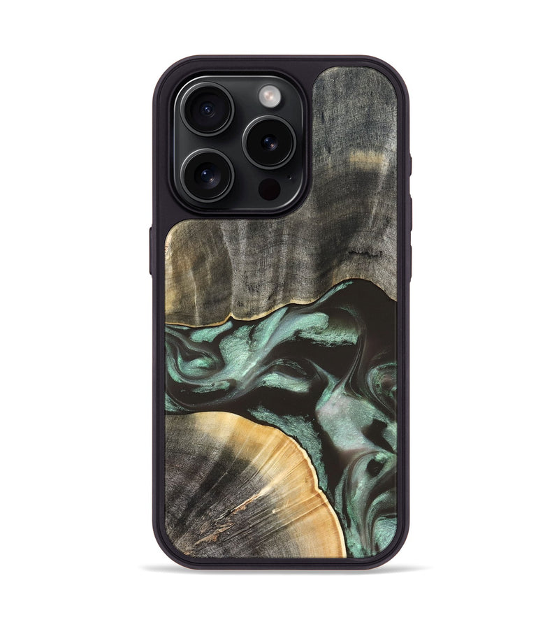 iPhone 15 Pro Wood Phone Case - Kelly (Green, 832727)