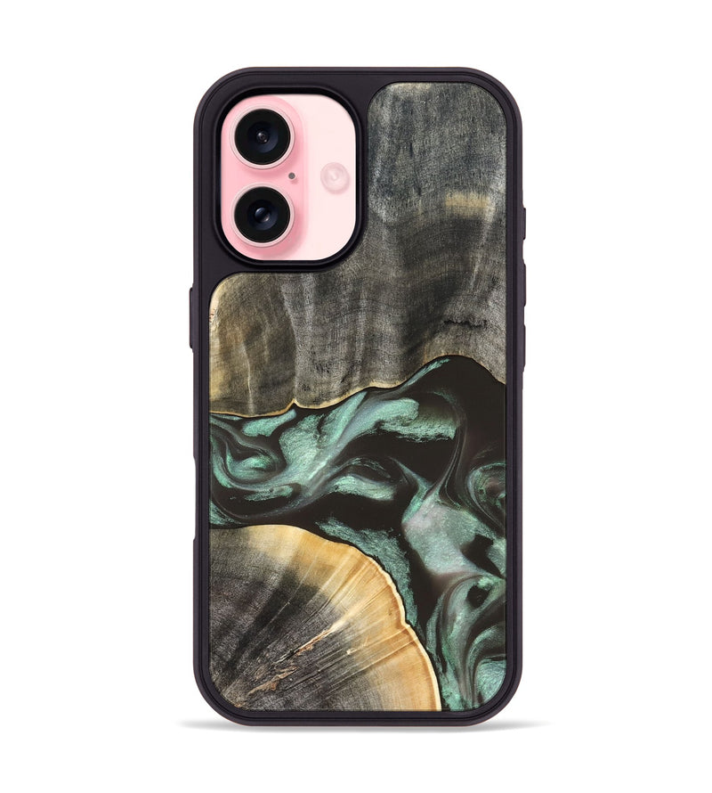 iPhone 16 Wood Phone Case - Kelly (Green, 832727)