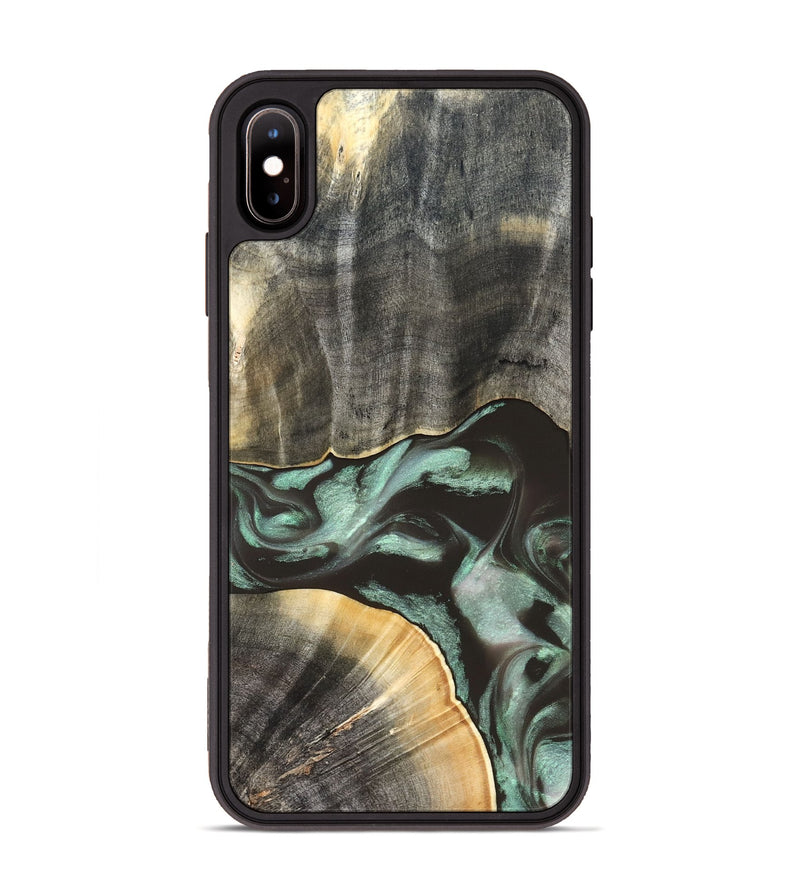 iPhone Xs Max Wood Phone Case - Kelly (Green, 832727)