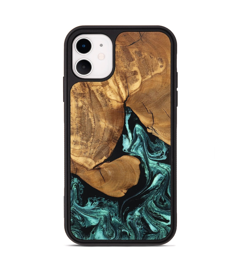 iPhone 11 Wood Phone Case - Lyndsey (Green, 832728)