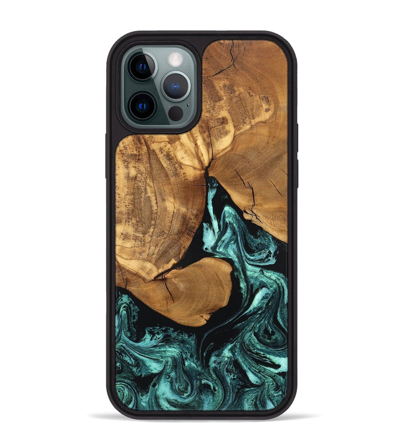 iPhone 12 Pro Max Wood Phone Case - Lyndsey (Green, 832728)