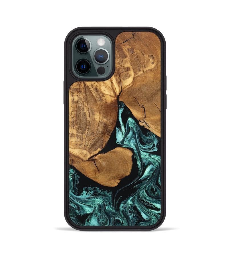 iPhone 12 Pro Wood Phone Case - Lyndsey (Green, 832728)