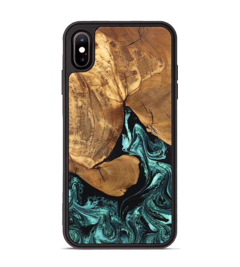 iPhone Xs Max Wood Phone Case - Lyndsey (Green, 832728)