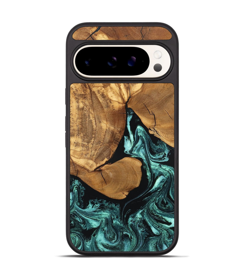 Pixel 9 Pro Wood Phone Case - Lyndsey (Green, 832728)