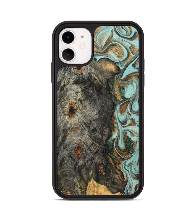 iPhone 11 Wood Phone Case - Cloe (Green, 832729)
