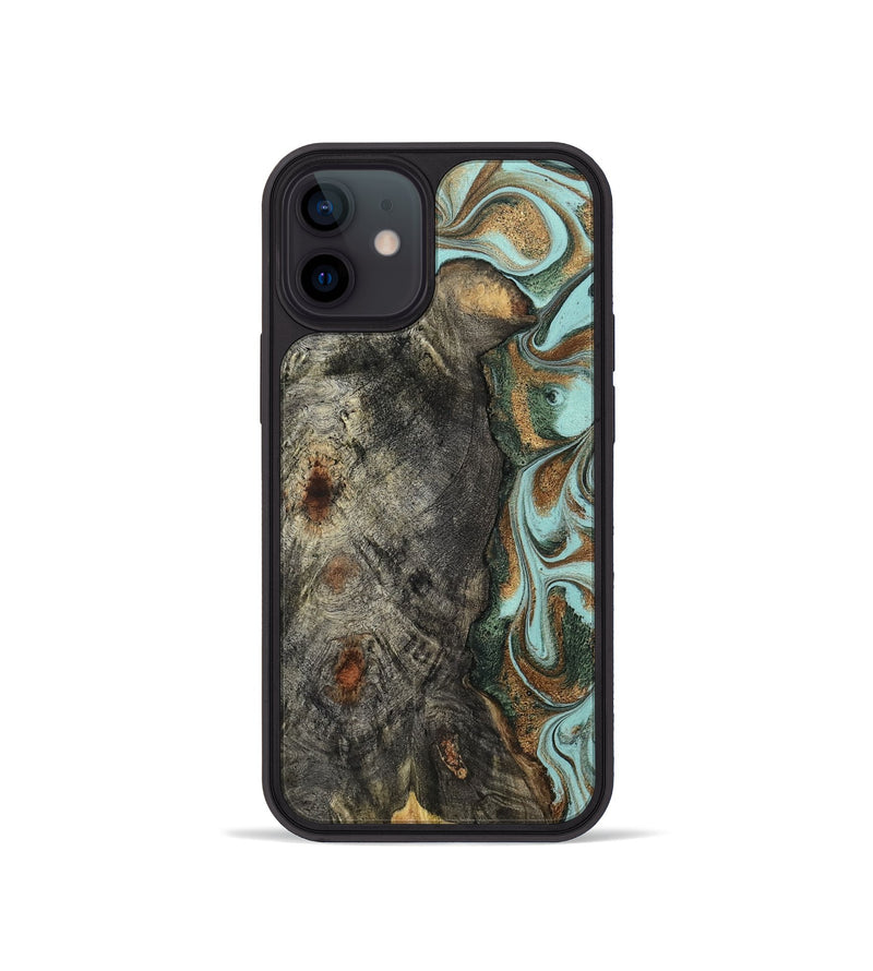 iPhone 12 mini Wood Phone Case - Cloe (Green, 832729)