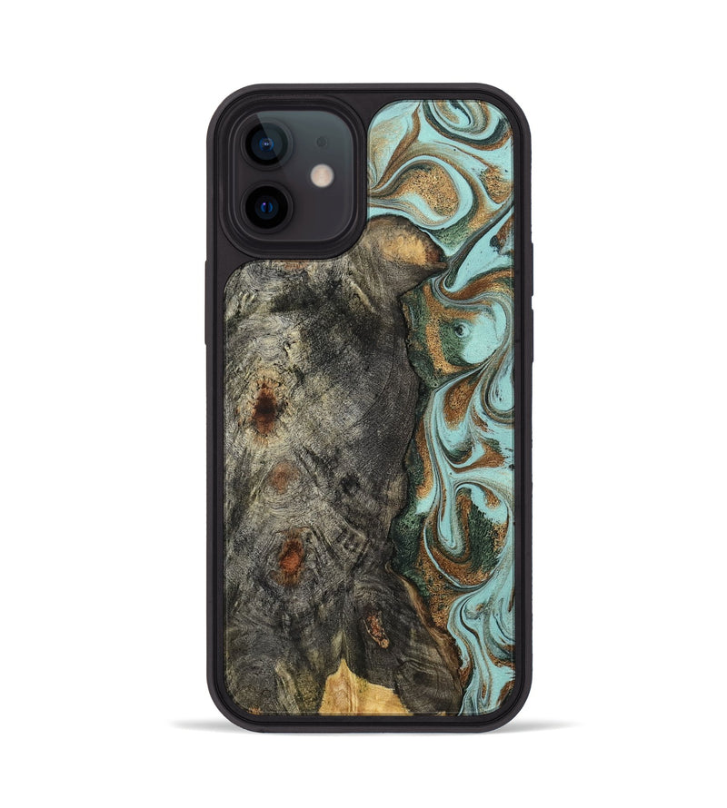 iPhone 12 Wood Phone Case - Cloe (Green, 832729)