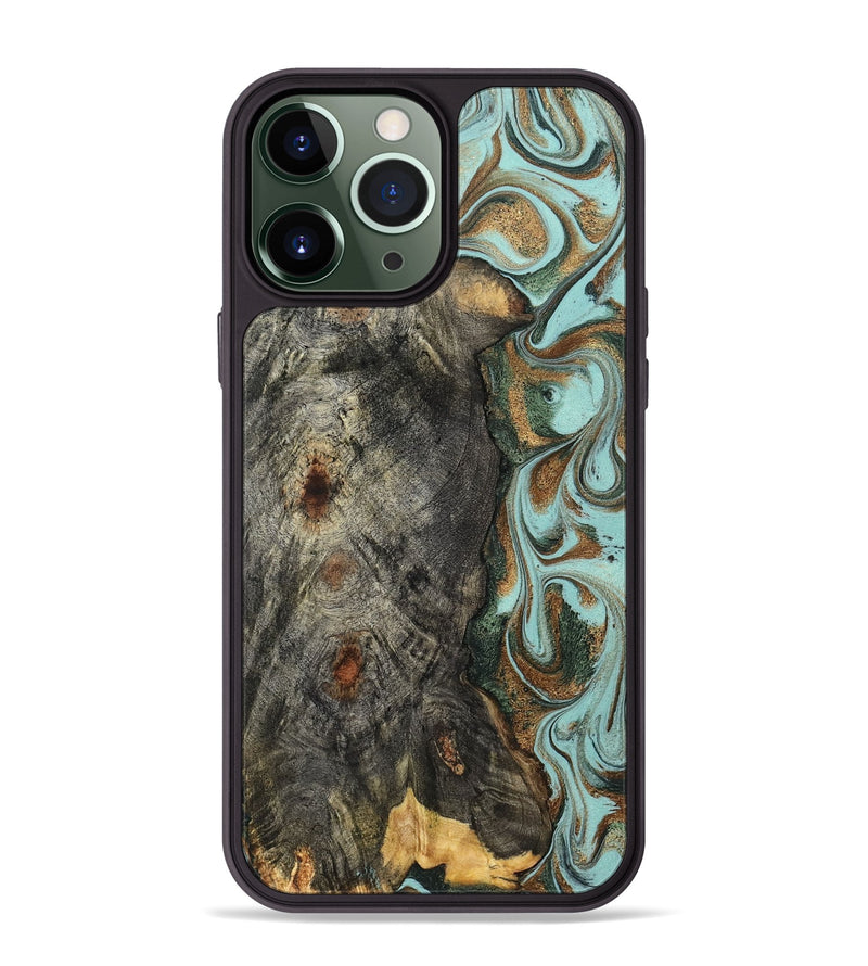 iPhone 13 Pro Max Wood Phone Case - Cloe (Green, 832729)