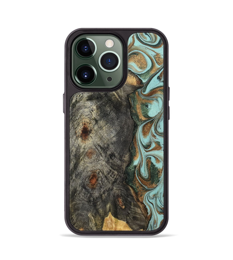 iPhone 13 Pro Wood Phone Case - Cloe (Green, 832729)