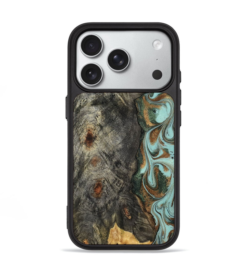 iPhone 18 Pro Wood Phone Case - Cloe (Green, 832729)
