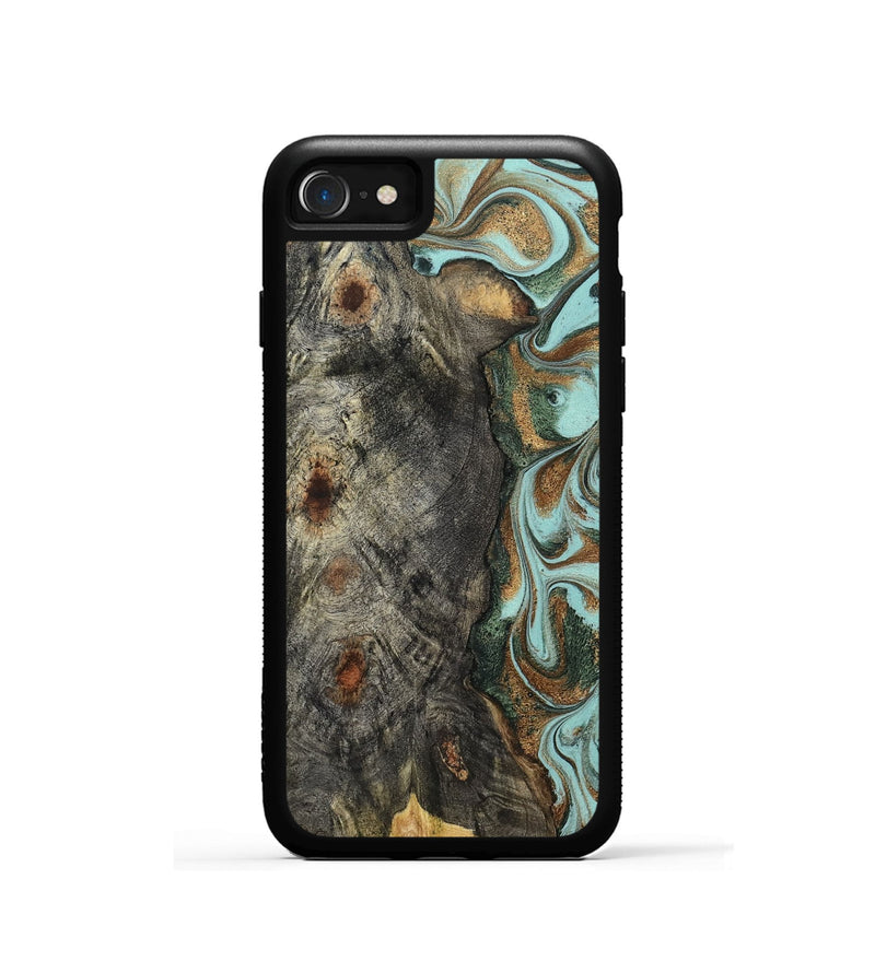 iPhone SE Wood Phone Case - Cloe (Green, 832729)