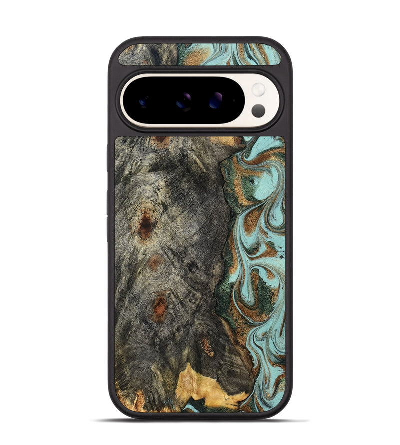 Pixel 9 Wood Phone Case - Cloe (Green, 832729)