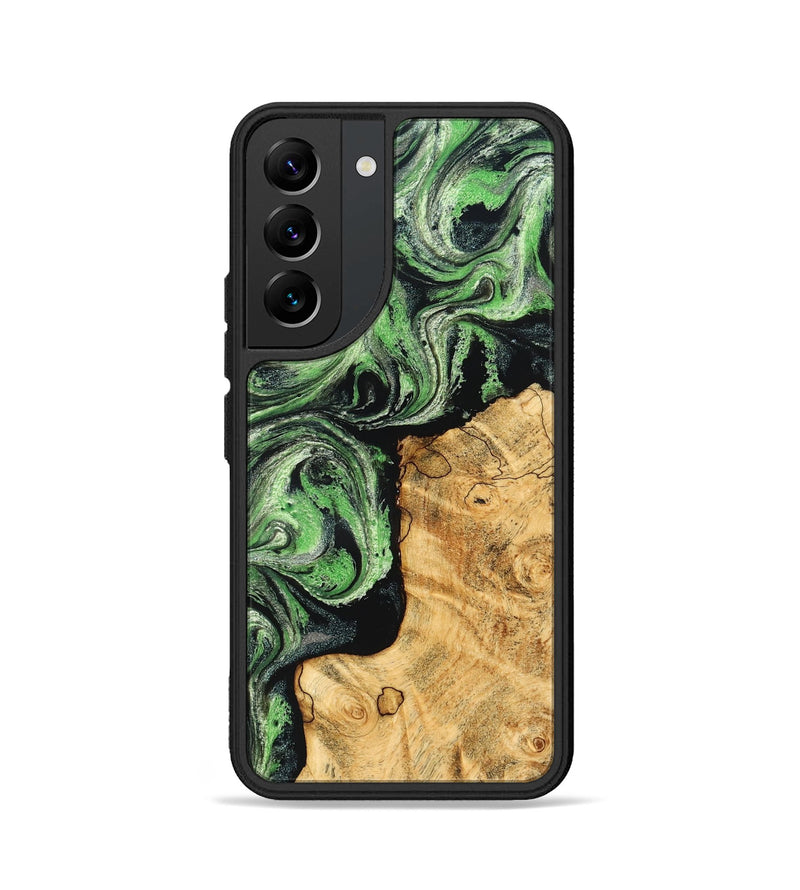 Galaxy S22 Wood Phone Case - Malvina (Green, 832730)