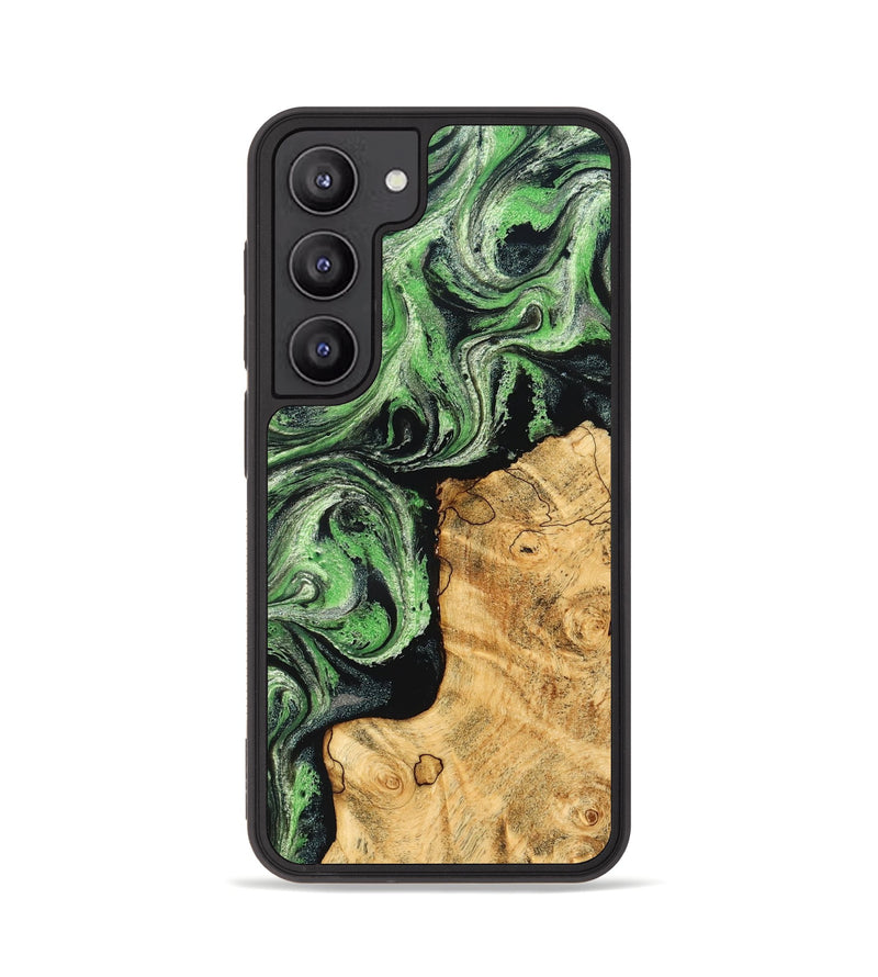 Galaxy S23 Wood Phone Case - Malvina (Green, 832730)