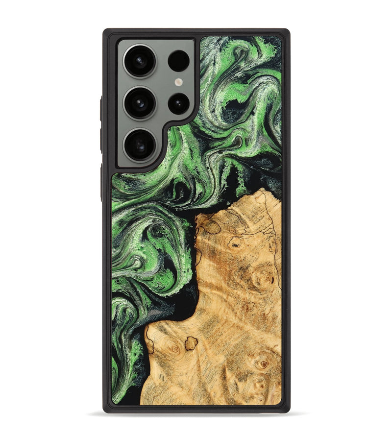 Galaxy S23 Ultra Wood Phone Case - Malvina (Green, 832730)