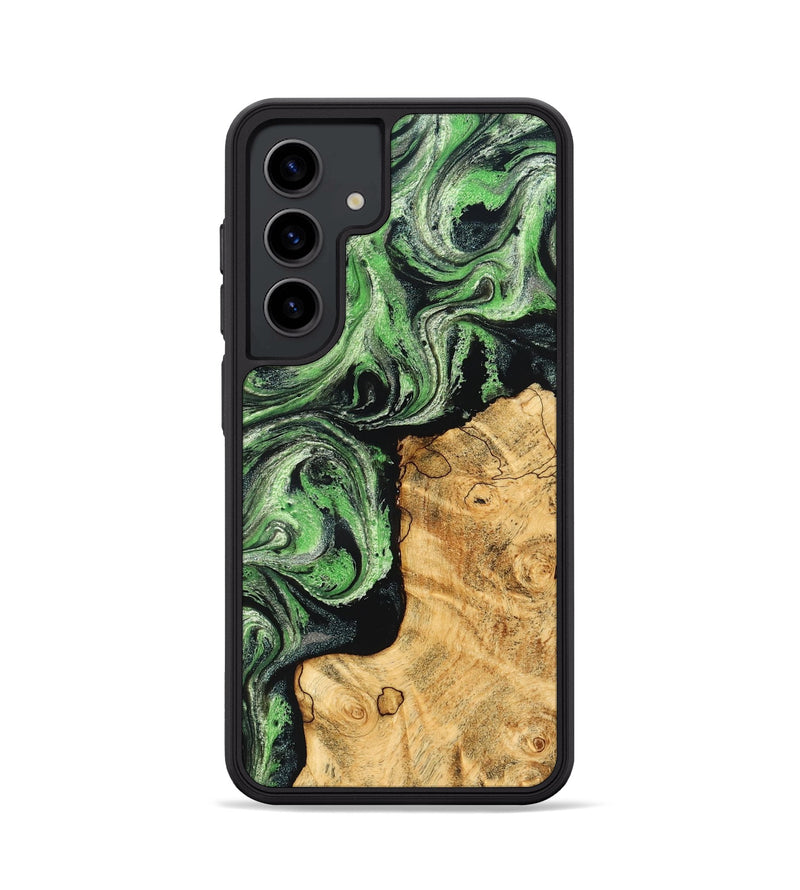 Galaxy S24 Wood Phone Case - Malvina (Green, 832730)