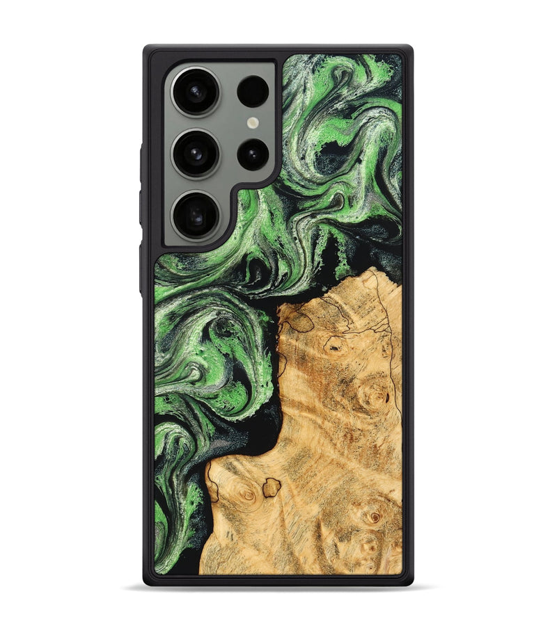 Galaxy S24 Ultra Wood Phone Case - Malvina (Green, 832730)