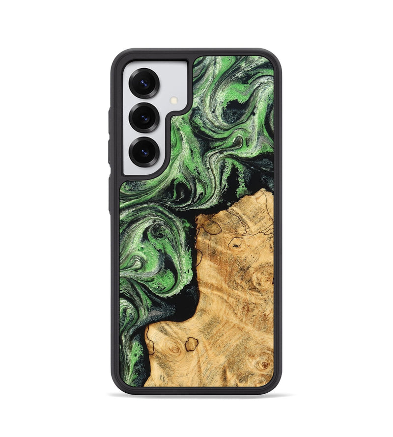 Galaxy S25 Wood Phone Case - Malvina (Green, 832730)