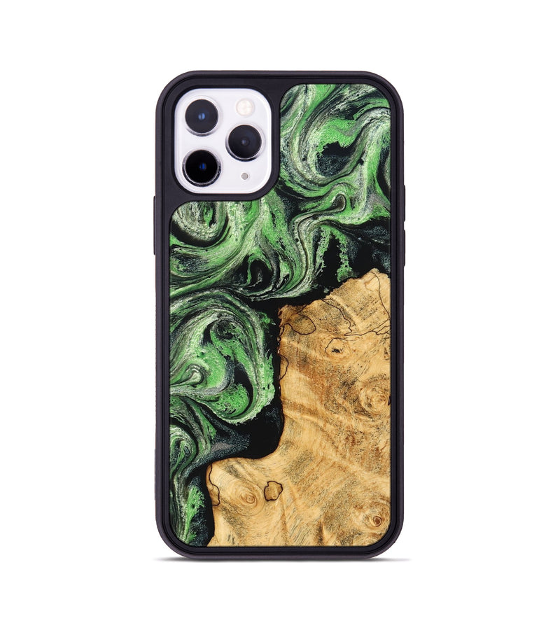 iPhone 11 Pro Wood Phone Case - Malvina (Green, 832730)