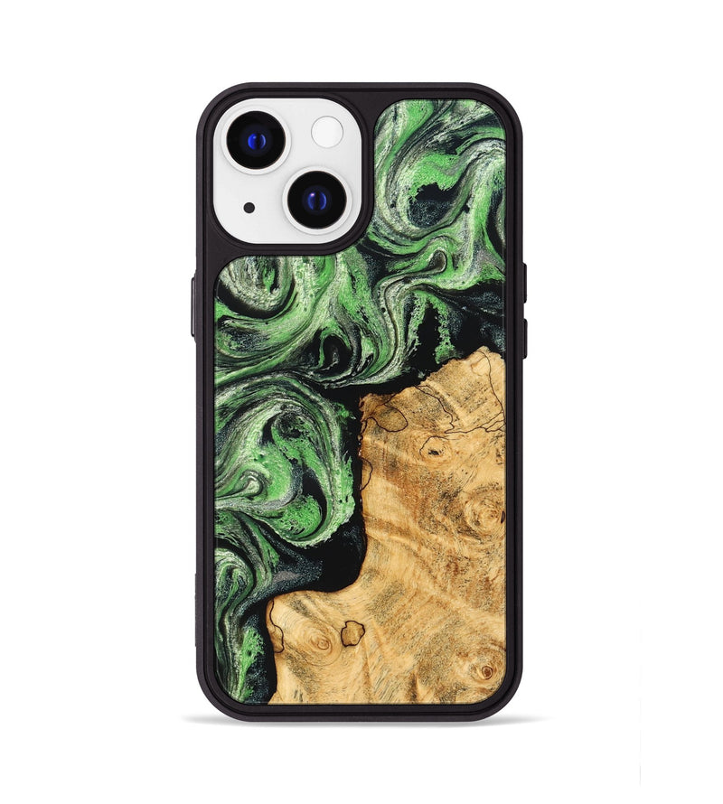 iPhone 13 Wood Phone Case - Malvina (Green, 832730)