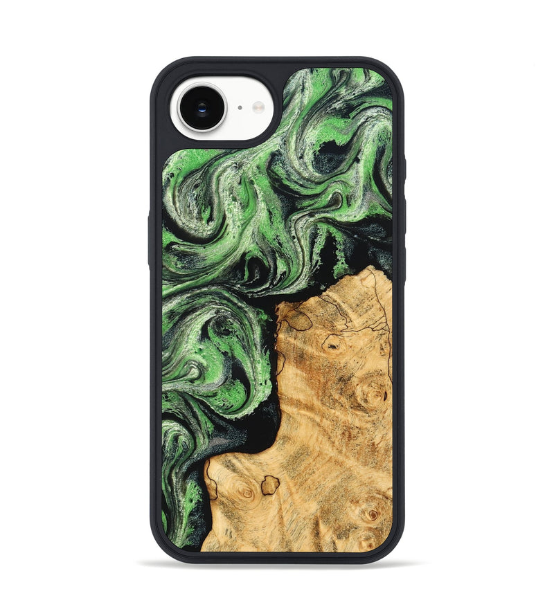 iPhone 16e Wood Phone Case - Malvina (Green, 832730)
