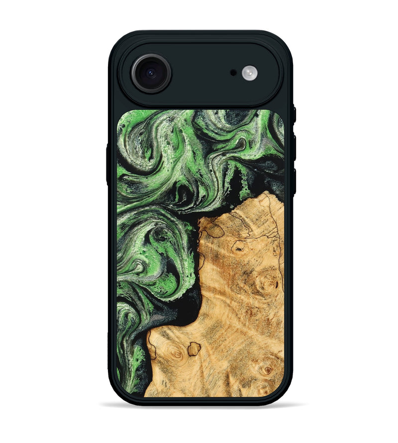 iPhone 17 Air Wood Phone Case - Malvina (Green, 832730)