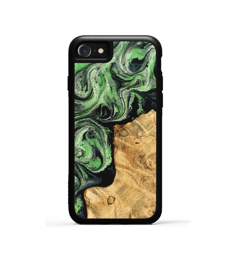 iPhone SE Wood Phone Case - Malvina (Green, 832730)